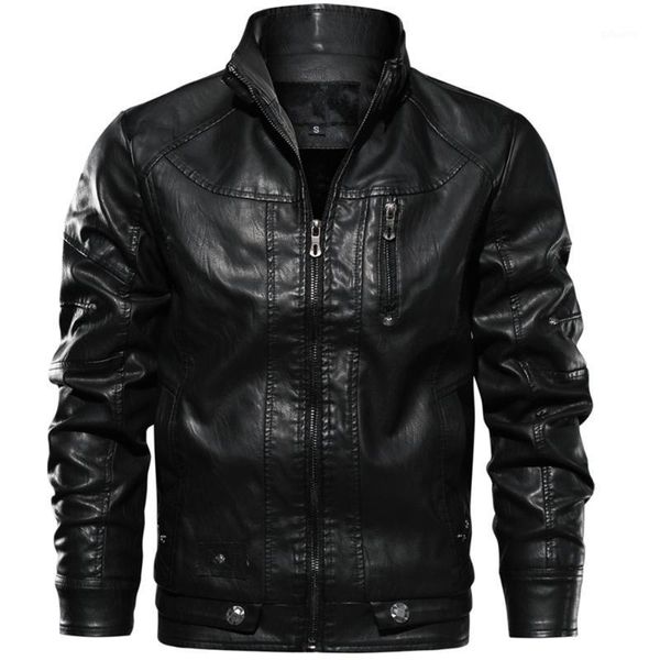 leather jacket men stand collar motorcycle washed retro velour leather jacket winter casual fur men european size coats1, Black
leather jacket men stand collar motorcycle washed retro velour leather jacket winter casual fur men european size coats1, Black