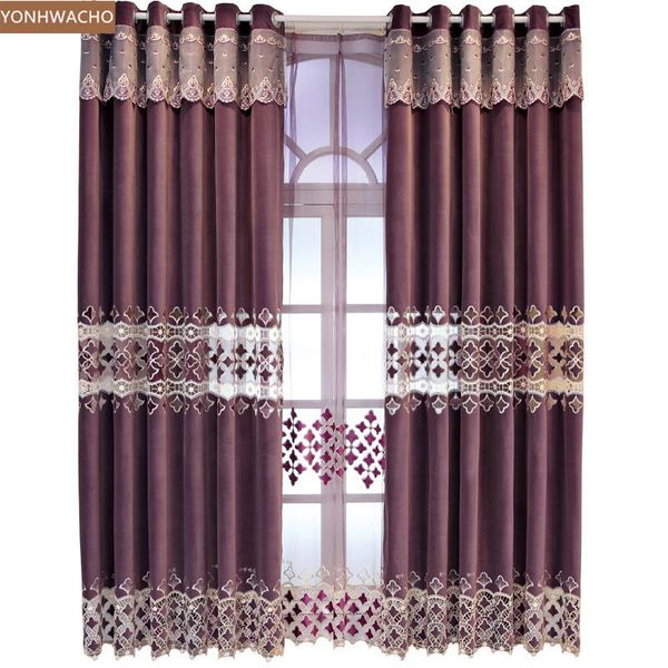 curtain & drapes custom luxury european embroidered thick flannel living room bedroom purple cloth blackout tulle panel c457
curtain & drapes custom luxury european embroidered thick flannel living room bedroom purple cloth blackout tulle panel c457
