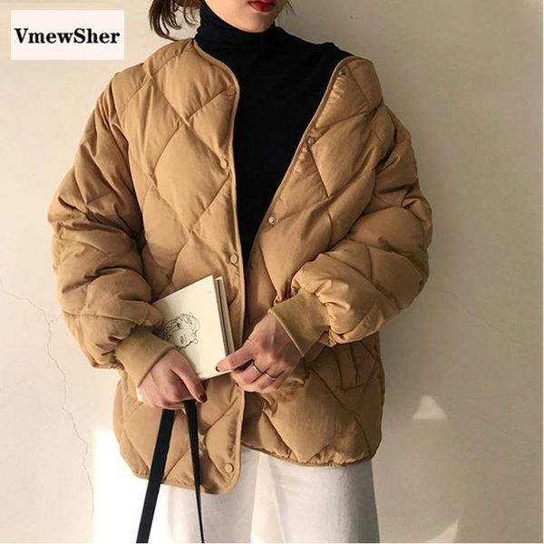 women's down & parkas vmewsher casual autumn argyle coat women warm single breasted loose cotton padded 2021 office fashion long sleeve, Black
women's down & parkas vmewsher casual autumn argyle coat women warm single breasted loose cotton padded 2021 office fashion long sleeve, Black
