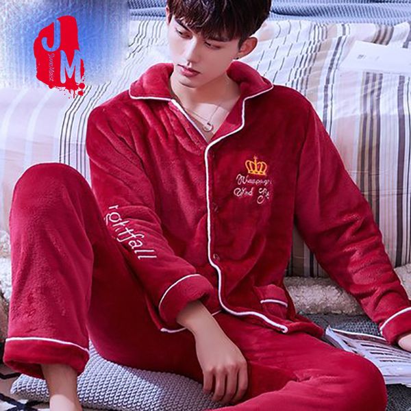 sleepwear men's winter flannel pajama male coral fleece long sleeve pijama solid elastic warm homewear autumn sleepwear male xxl lj2011, Black;brown
sleepwear men's winter flannel pajama male coral fleece long sleeve pijama solid elastic warm homewear autumn sleepwear male xxl lj2011, Black;brown