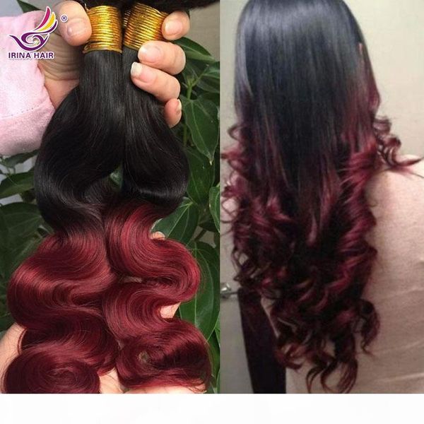 4pcs lot ombre 100% unprocessed remy human hair extensions brazilian virgin hair body wave 1b burgundy two tones ombre color ing, Black
4pcs lot ombre 100% unprocessed remy human hair extensions brazilian virgin hair body wave 1b burgundy two tones ombre color ing, Black