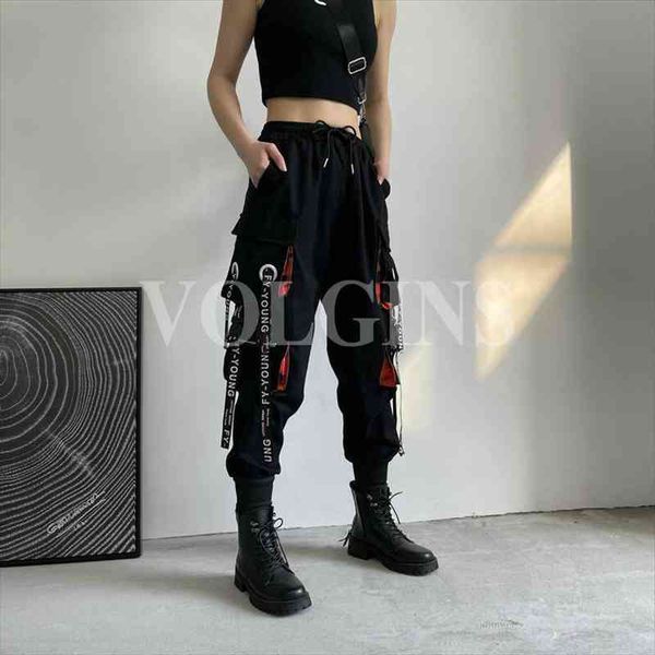womens cargo pants ribbon pocket jogger elastic waist high streetwear harajuku pant punk cotton females trousers, Black;white
womens cargo pants ribbon pocket jogger elastic waist high streetwear harajuku pant punk cotton females trousers, Black;white