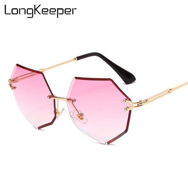 2021 new rimless sunglasses women fashion luxury polygon pink gradient sun glasses female vintage framless eyewear lentes de sol, White;black
2021 new rimless sunglasses women fashion luxury polygon pink gradient sun glasses female vintage framless eyewear lentes de sol, White;black