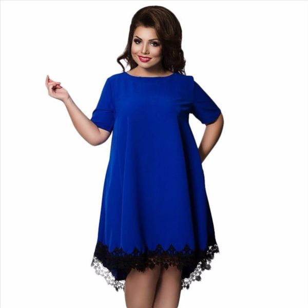 short sleeve lace dresses summer backless large size dress lace hollow party dress large size loose blue dress 6xl, Black;gray
short sleeve lace dresses summer backless large size dress lace hollow party dress large size loose blue dress 6xl, Black;gray