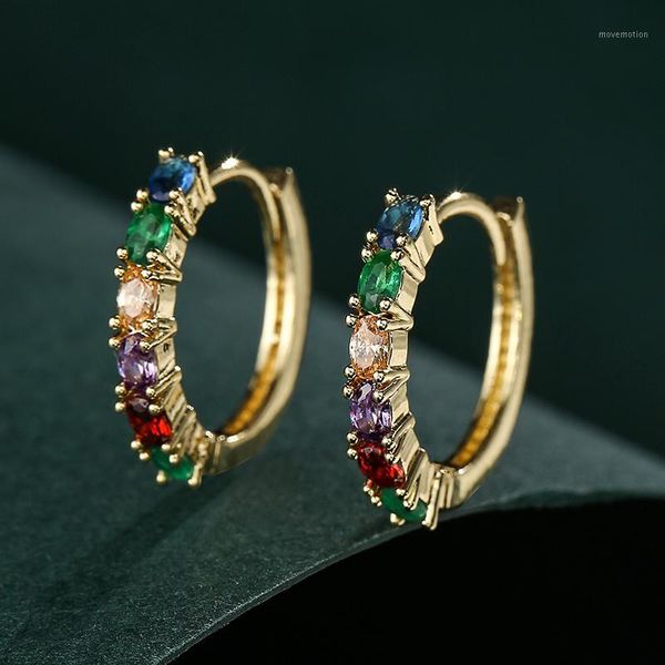 uilz luxury zirconia earrings rainbow hoop earrings for women oorbellen boucle d'oreille charm earring jewelry gift ue25381, Golden;silver
uilz luxury zirconia earrings rainbow hoop earrings for women oorbellen boucle d'oreille charm earring jewelry gift ue25381, Golden;silver