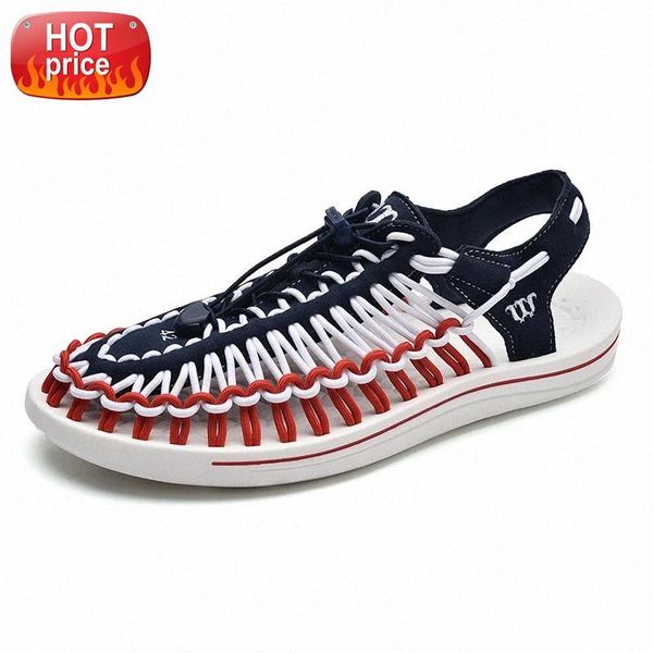 2020 summer big size 47 men sandals fashion handmade weaving design breathable casual beach shoes outdoor sandals for men #6c8e
2020 summer big size 47 men sandals fashion handmade weaving design breathable casual beach shoes outdoor sandals for men #6c8e