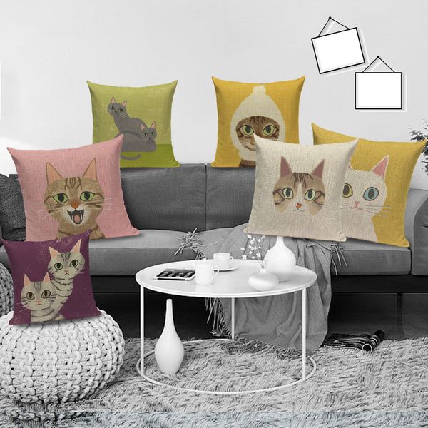 cute cat cushion cover cartoon cat decorative pillowcase animal throw pillow case linen cushions for sofa funda cojin kussenhoes
cute cat cushion cover cartoon cat decorative pillowcase animal throw pillow case linen cushions for sofa funda cojin kussenhoes