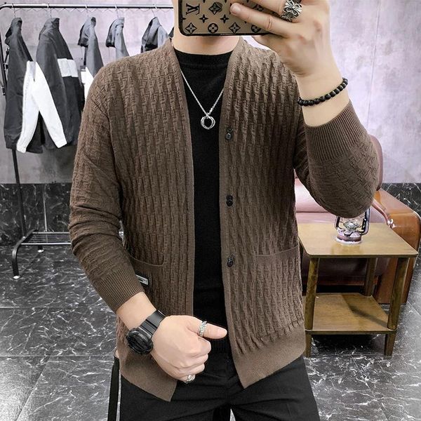 knitwear men's 2020 autumn new korean style slim casual solid color cardigan sweater trendy jacket, White;black
knitwear men's 2020 autumn new korean style slim casual solid color cardigan sweater trendy jacket, White;black