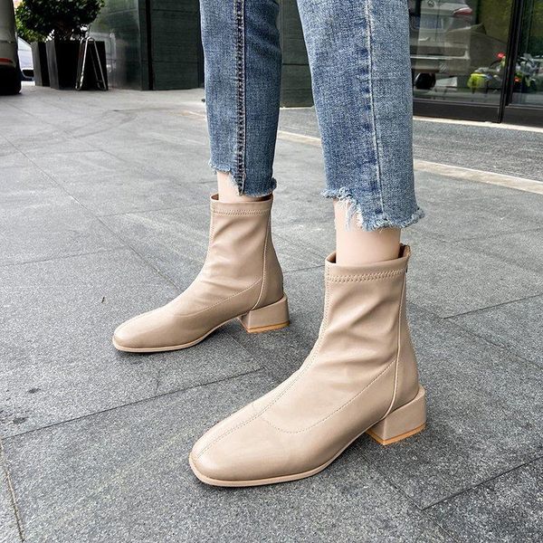 round toe lady boots boots-women women shoes autumn booties woman 2020 low heel ladies mid calf rubber mid-calf rock med, Black
round toe lady boots boots-women women shoes autumn booties woman 2020 low heel ladies mid calf rubber mid-calf rock med, Black