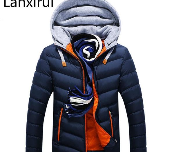 winter jacket men hat detachable warm coat cotton-padded outwear mens coats jackets hooded collar slim clothes thick parkas, Black
winter jacket men hat detachable warm coat cotton-padded outwear mens coats jackets hooded collar slim clothes thick parkas, Black