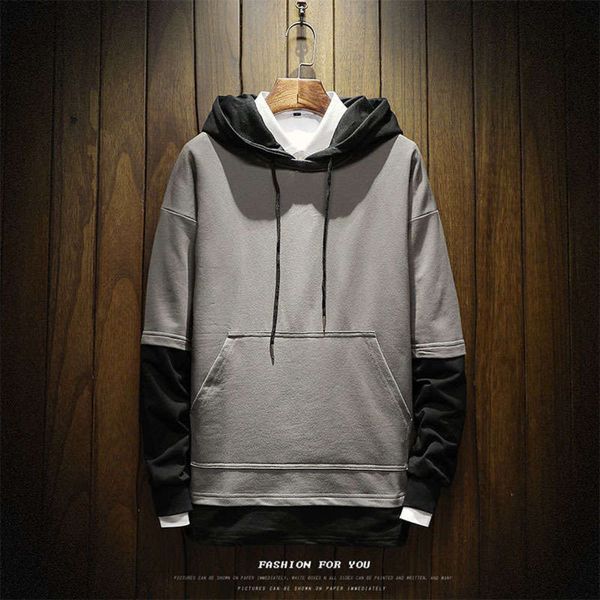hooded spring sports and autumn 2020 casual long sleeve t-shirt men's oversized sweater, Gray
hooded spring sports and autumn 2020 casual long sleeve t-shirt men's oversized sweater, Gray
