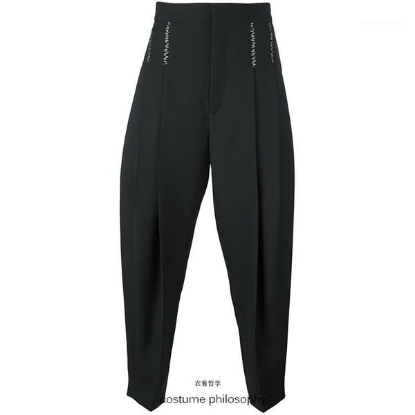 men's pants 27-44 2021 men's clothing gd hair stylist fashion catwalk line ball casual harem plus size singer costumes1, Black
men's pants 27-44 2021 men's clothing gd hair stylist fashion catwalk line ball casual harem plus size singer costumes1, Black