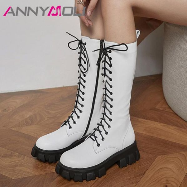 boots annymoli real leather platform high heel mid calf motorcycle women shoes zip block heels lace up lady black 40
boots annymoli real leather platform high heel mid calf motorcycle women shoes zip block heels lace up lady black 40