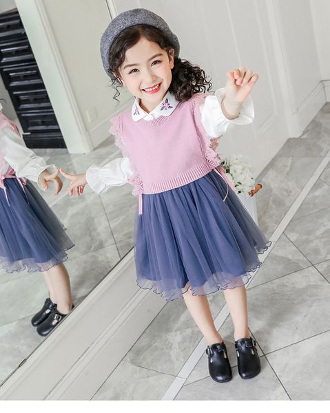 girls' dresses autumn clothes children's fashion luxury design sweaters big kids girls autumn fashion two-piece suit skirts, White
girls' dresses autumn clothes children's fashion luxury design sweaters big kids girls autumn fashion two-piece suit skirts, White