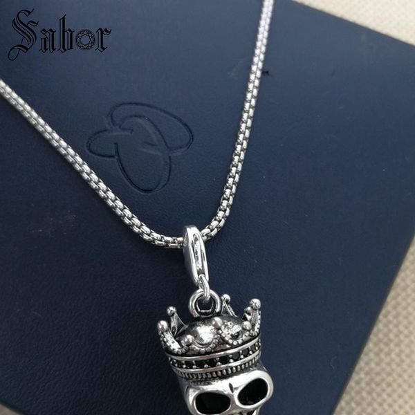 pendant necklaces skull king with crown pattern diy beads necklace rebel jewelry gift for men & women my n119, Silver
pendant necklaces skull king with crown pattern diy beads necklace rebel jewelry gift for men & women my n119, Silver