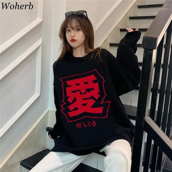 woherb black knitted pullovers harajuku bf oversized outwear sweaters for women 2020 fall clothes streetwear jumper coat 4f8441, White;black
woherb black knitted pullovers harajuku bf oversized outwear sweaters for women 2020 fall clothes streetwear jumper coat 4f8441, White;black