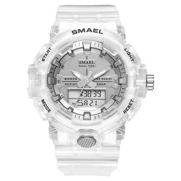 birthday gift new smael 55mm 8025 quartz ditigal luminous watch mens student white plastic sport watches a08a2, Slivery;brown
birthday gift new smael 55mm 8025 quartz ditigal luminous watch mens student white plastic sport watches a08a2, Slivery;brown