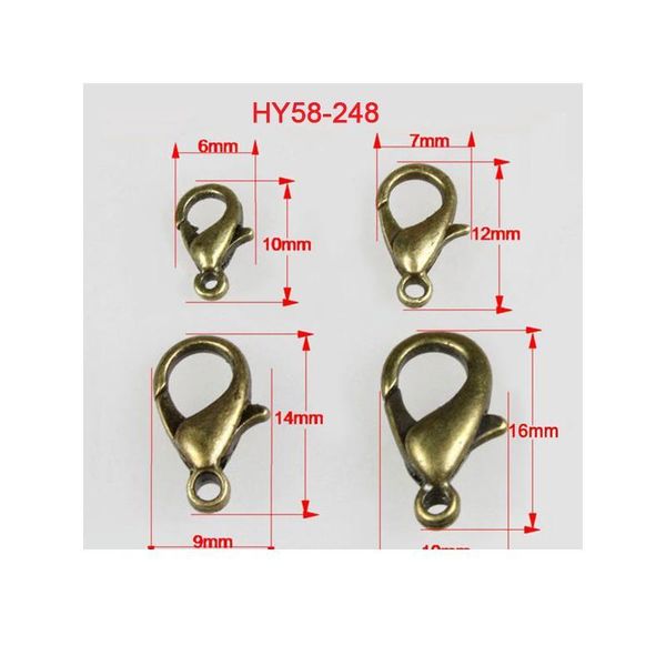50pcs 10mm metal lobster clasps hooks for jewelry finding kc gold/silver/gun black color connect buckle diy necklace& jlltxk
50pcs 10mm metal lobster clasps hooks for jewelry finding kc gold/silver/gun black color connect buckle diy necklace& jlltxk