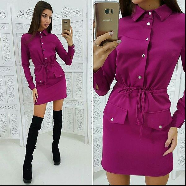 women casual sashes straight dress ladies long sleeve turn down office work slim fashion elegant dress vintage 2021 new, Black;gray
women casual sashes straight dress ladies long sleeve turn down office work slim fashion elegant dress vintage 2021 new, Black;gray