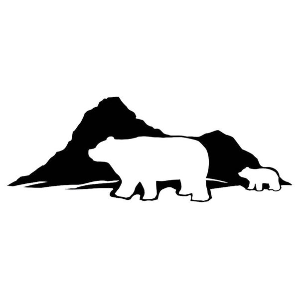 21.6*8cm polar bear mom and baby walking funny car sticker and decal vinyl car styling black/silver s1-2688
21.6*8cm polar bear mom and baby walking funny car sticker and decal vinyl car styling black/silver s1-2688