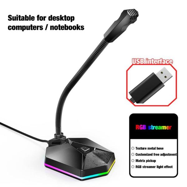 360° computer microphone omnidirectional pickup rgb breathing lighthd usb microphone for voice video chat conference lecture
360° computer microphone omnidirectional pickup rgb breathing lighthd usb microphone for voice video chat conference lecture