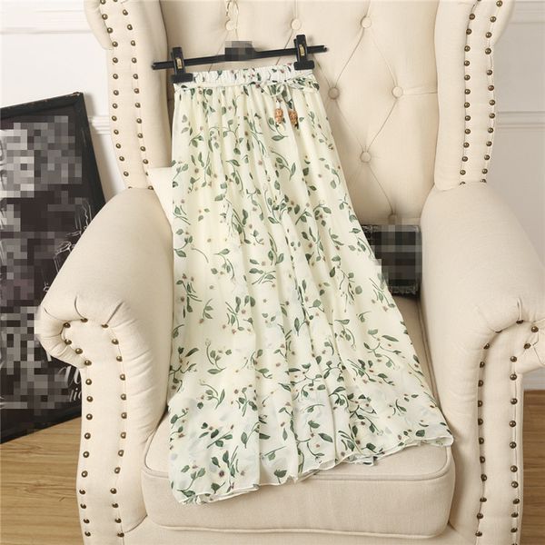 summer new skirts wild korean women skirts long floral pattern chiffon skirt, Black
summer new skirts wild korean women skirts long floral pattern chiffon skirt, Black