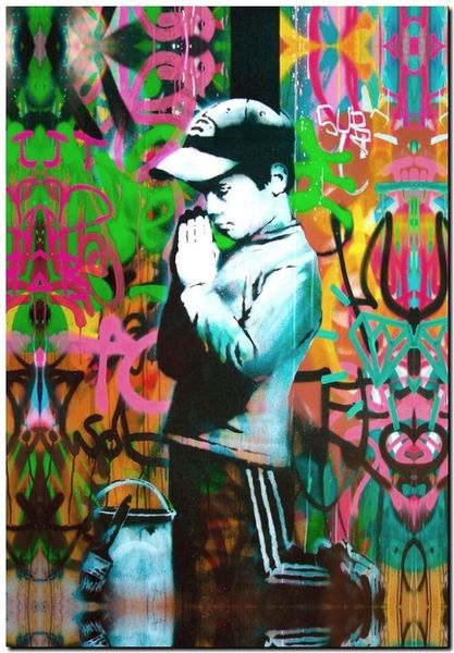 banksy street art boy praying home decor handpainted &hd print oil painting on canvas wall art canvas pictures 7829
banksy street art boy praying home decor handpainted &hd print oil painting on canvas wall art canvas pictures 7829