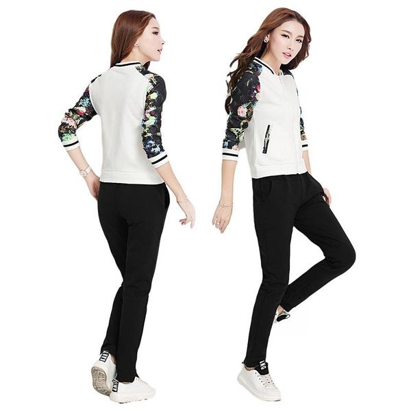 2pcs women tracksuit sportswear spring autumn loose jacket running jogging workout outfit casual set sport suit sweatshirt+pant, Black;blue
2pcs women tracksuit sportswear spring autumn loose jacket running jogging workout outfit casual set sport suit sweatshirt+pant, Black;blue