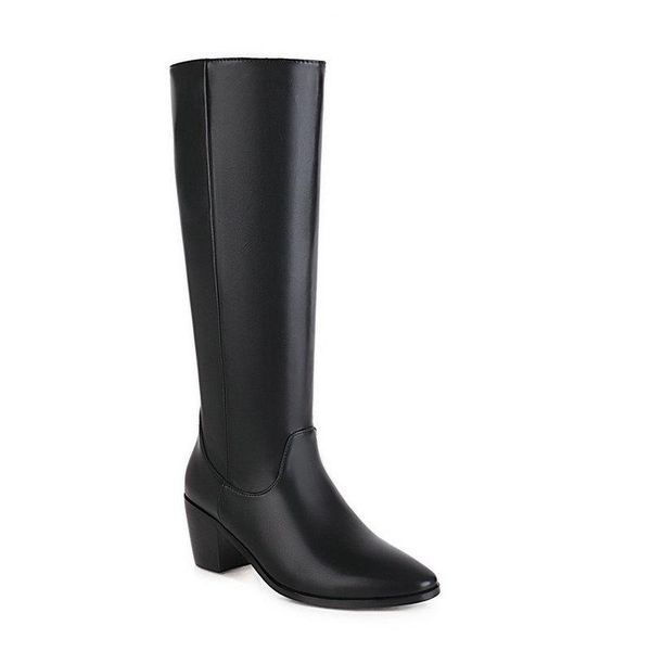 2020 winter knee high boots thick high heels poined toe buckle ladies shoes black brown women boots big size 34-43
2020 winter knee high boots thick high heels poined toe buckle ladies shoes black brown women boots big size 34-43