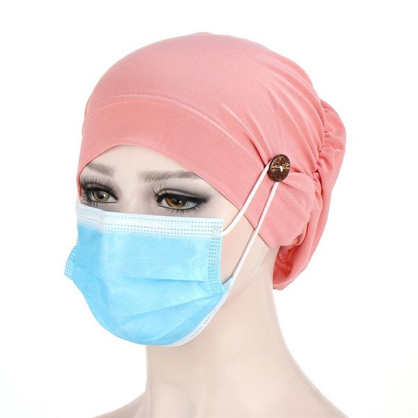 beanie/skull caps practical button imitation muslim hat headscarf casual solid color multicolor chemotherapy for female, Blue;gray
beanie/skull caps practical button imitation muslim hat headscarf casual solid color multicolor chemotherapy for female, Blue;gray