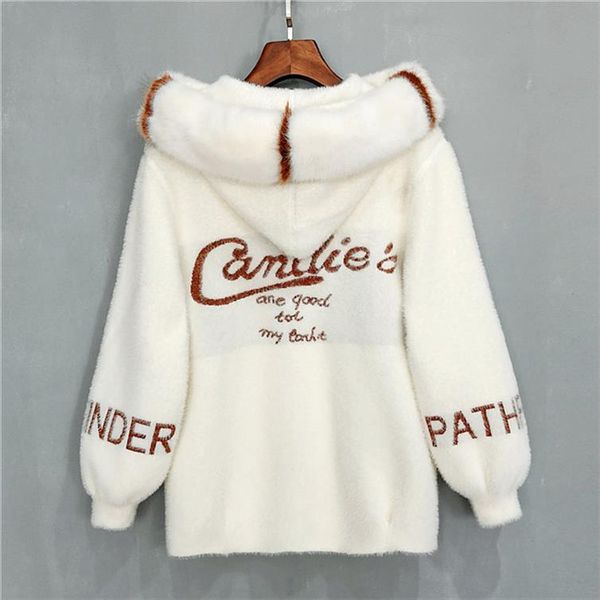 womens jacket with imitation mink velvet coats loose autumn and winter new water velvet knit cardigan thick, Black
womens jacket with imitation mink velvet coats loose autumn and winter new water velvet knit cardigan thick, Black