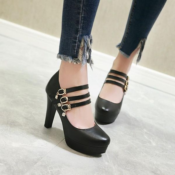 dress shoes big size ladies high heels women woman pumps heel waterproof table single shoe round head, Black
dress shoes big size ladies high heels women woman pumps heel waterproof table single shoe round head, Black