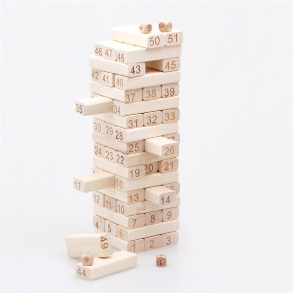 51 pcs/set quality beech wooden toys tower wood building blocks jenga domino game kids gift developmental toys 1020
51 pcs/set quality beech wooden toys tower wood building blocks jenga domino game kids gift developmental toys 1020