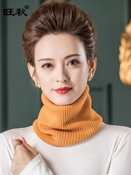 cervical scarf women to keep warm in winter pure wool bib for women's pullover, Blue;gray
cervical scarf women to keep warm in winter pure wool bib for women's pullover, Blue;gray