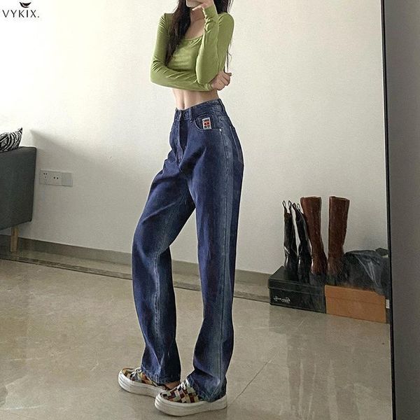 2021 new casual straight leg blue jeans hip hop slim pants korean style high waist jeans streetwear denim trousers women female, Black;white
2021 new casual straight leg blue jeans hip hop slim pants korean style high waist jeans streetwear denim trousers women female, Black;white