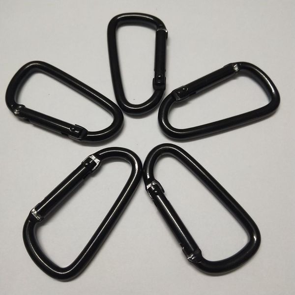 5/10 pcs black aluminum carabiner d-ring buckle key chain clip camping button keyring snap hook outdoor travel kit q bbydml
5/10 pcs black aluminum carabiner d-ring buckle key chain clip camping button keyring snap hook outdoor travel kit q bbydml