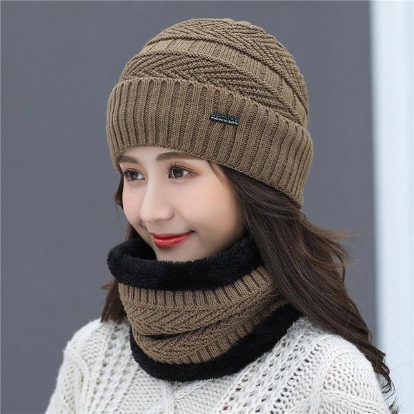 women's knitted hat ladies bib+caps warmer winter hats for female women beanies cap 5 colors, Blue;gray
women's knitted hat ladies bib+caps warmer winter hats for female women beanies cap 5 colors, Blue;gray