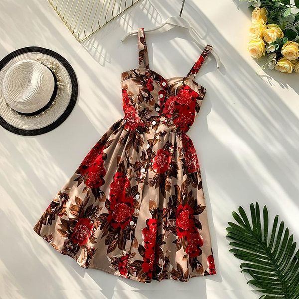 boho 2020 floral print vintage spaghetti strap summer mini short dress party polka dot casual women beach holiday retro vestiods1, Black;gray
boho 2020 floral print vintage spaghetti strap summer mini short dress party polka dot casual women beach holiday retro vestiods1, Black;gray