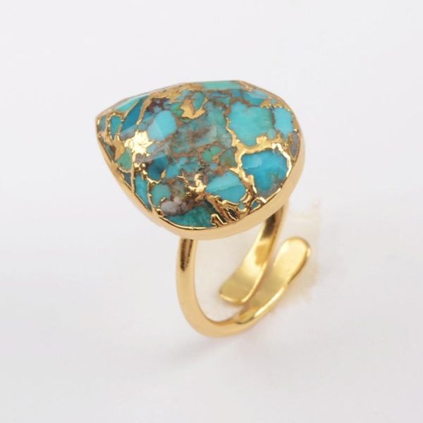 natural turquoises women rings gold plated gold color line turquoises adjustable ring gems stone rings for women dropshipping, Golden;silver
natural turquoises women rings gold plated gold color line turquoises adjustable ring gems stone rings for women dropshipping, Golden;silver