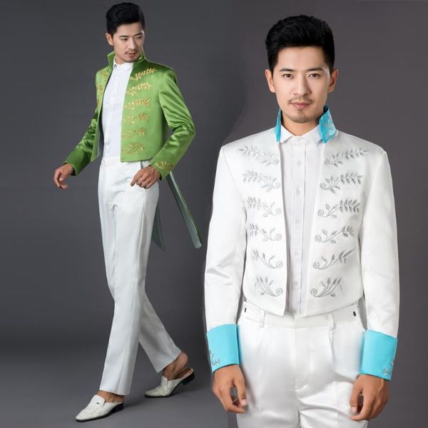 men's suits & blazers 2021 men groom groomsman formal dress performance wear singer costumes host clothing ( tuxedo + pants), White;black
men's suits & blazers 2021 men groom groomsman formal dress performance wear singer costumes host clothing ( tuxedo + pants), White;black