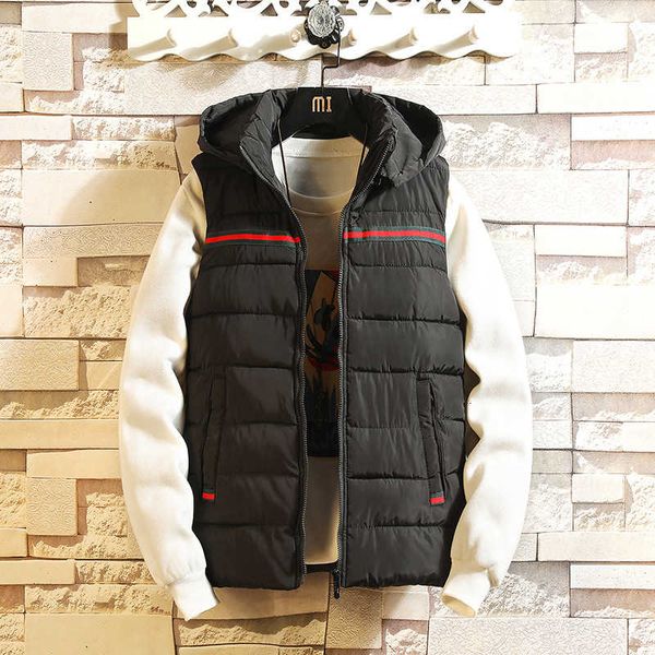 autumn and winter hooded korean vest men's thickened couple's jacket casual coat, Black;white
autumn and winter hooded korean vest men's thickened couple's jacket casual coat, Black;white