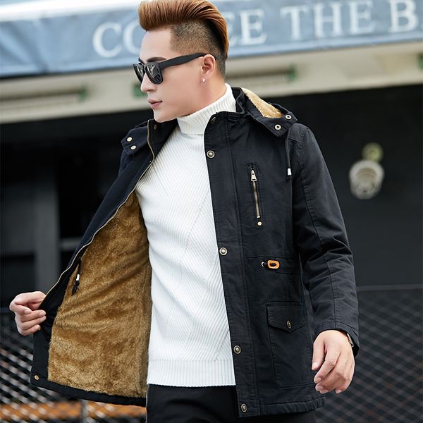 2021 new coat with thick, veet thermal hoodie cap anorak male winter men's wool jacket 7m8t, Black;brown
2021 new coat with thick, veet thermal hoodie cap anorak male winter men's wool jacket 7m8t, Black;brown