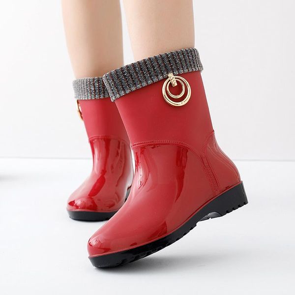 woman rain boots women autumn winter warm plush rainboots women's watrproof shoes ladies female ankle boots fashion shoes, Black
woman rain boots women autumn winter warm plush rainboots women's watrproof shoes ladies female ankle boots fashion shoes, Black