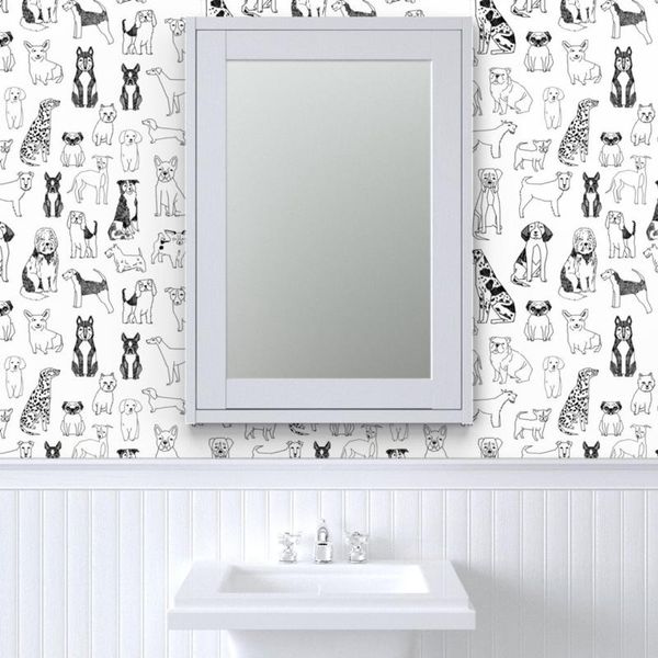 dogs wallpaper - black and white illustration pet wall paper, non-woven wallpaper,et465544474
dogs wallpaper - black and white illustration pet wall paper, non-woven wallpaper,et465544474
