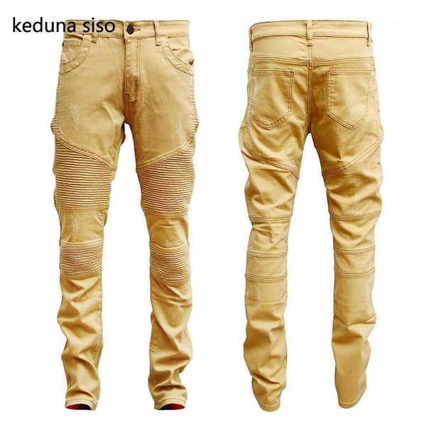 2020 hip hop hole brand jeans mens soft khaki denim distressed masculina men's slim long pants rock ripped biker jeans homme1, Blue
2020 hip hop hole brand jeans mens soft khaki denim distressed masculina men's slim long pants rock ripped biker jeans homme1, Blue