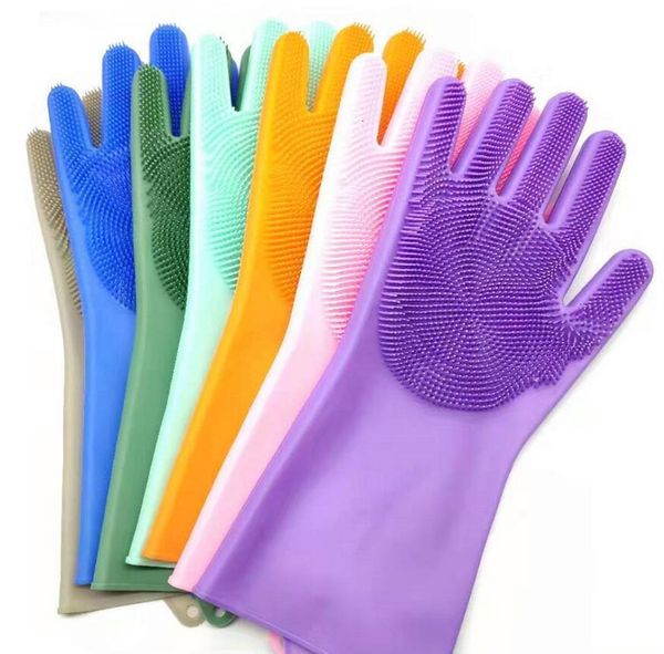 resuable 2pcs/pair silicone magic brush washing glove household scrubber anti scald dishwashing gloves kitchen bed bathr
resuable 2pcs/pair silicone magic brush washing glove household scrubber anti scald dishwashing gloves kitchen bed bathr