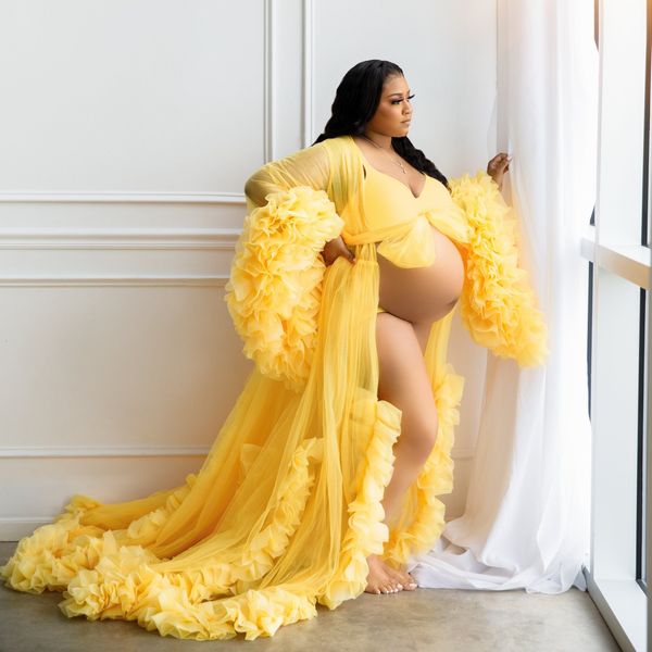 2022 oversize women's prom dresses long sleeve ruffles party celebrity gowns tulle lace up modern maternity pgraphy dress, Black
2022 oversize women's prom dresses long sleeve ruffles party celebrity gowns tulle lace up modern maternity pgraphy dress, Black