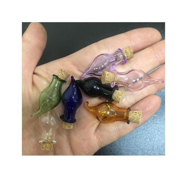 10pcs colorful fang teeth pepper wishing bottle vial pendants perfume essential oil cork plug glass hand-blown jewelry bbyhig, Black
10pcs colorful fang teeth pepper wishing bottle vial pendants perfume essential oil cork plug glass hand-blown jewelry bbyhig, Black