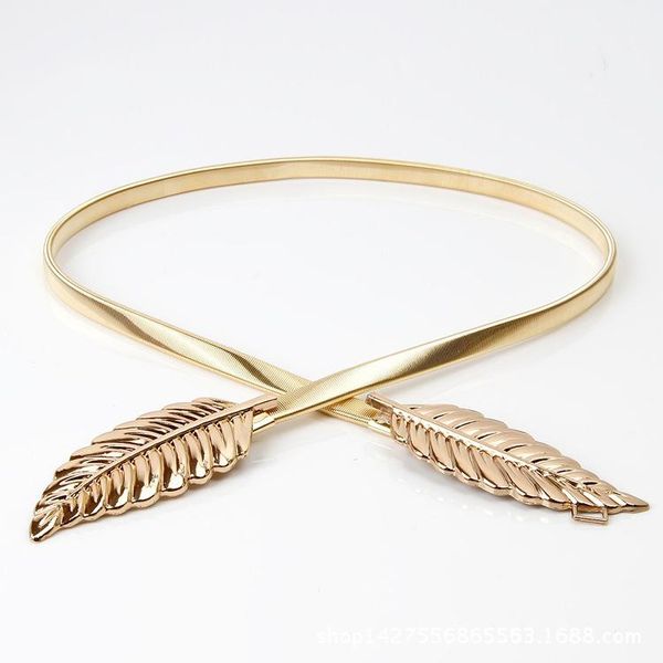 new fashion women's metal leaf buckle waist chain ladies dress elastic decorative belt pd14, Black;brown
new fashion women's metal leaf buckle waist chain ladies dress elastic decorative belt pd14, Black;brown