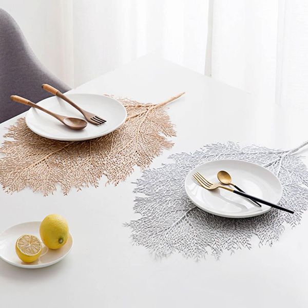 chic pvc placemat coral leaf dining table mats cup mats pads gold silver heat resistant non slip table decoration kitchen tool h wmtrrc
chic pvc placemat coral leaf dining table mats cup mats pads gold silver heat resistant non slip table decoration kitchen tool h wmtrrc